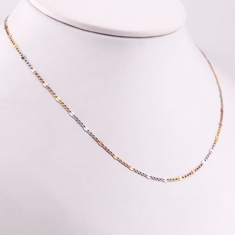 Cadena Mixta Tns. 14k 2.2g 60cm.