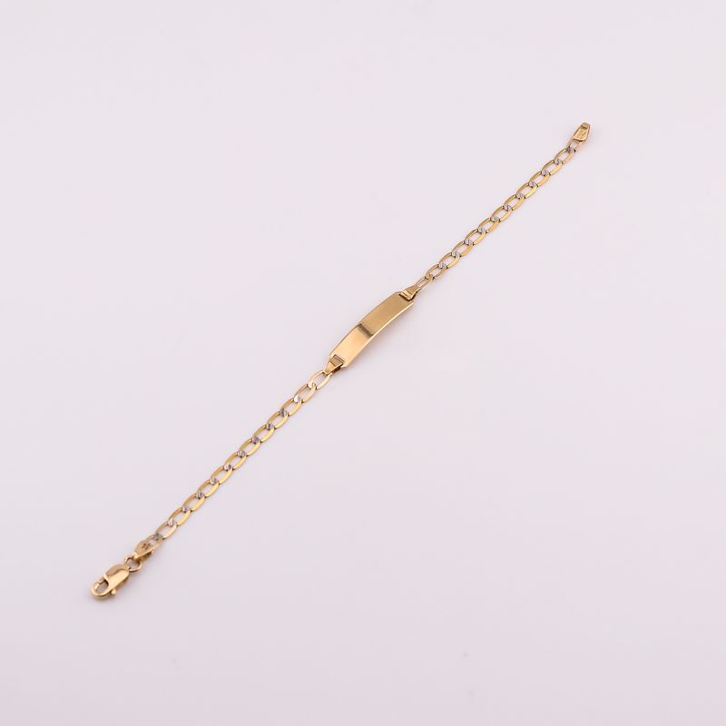 Esclava Eslabon Dimant. 14k 2.8g 15cm