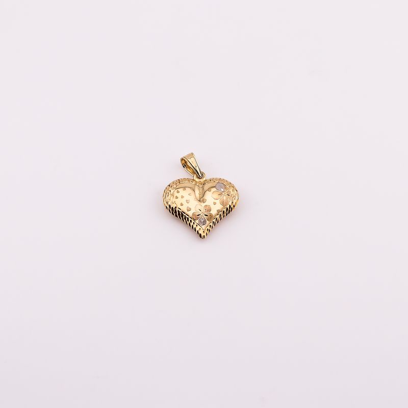 Dije Corazon Inflado Relim. 10k 1.5g