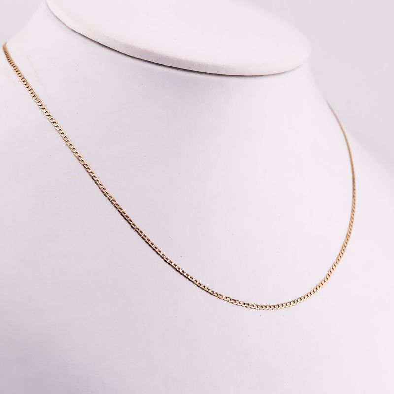 Cadena Eslabon Dimant. 14k 1.8g 50cm