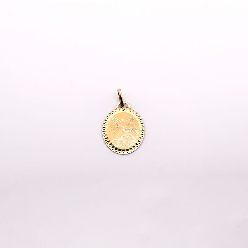 Dije Ovalo Bautizo 14k 0.8g