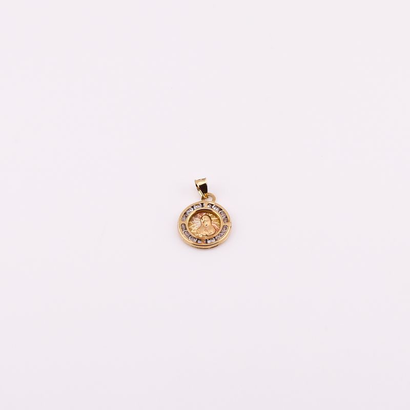 Dije Circulo Virgen C/p 14k 0.8g