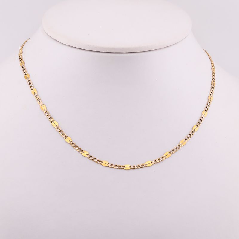 Cadena Mixta  14k 2.8g 60cm