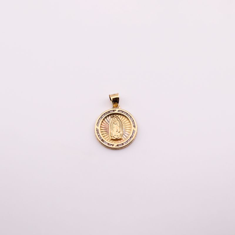 Dije Circulo Virgen C/p 14k 1.5g