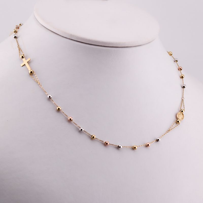 Gargantilla Cruz 10k 3.4g