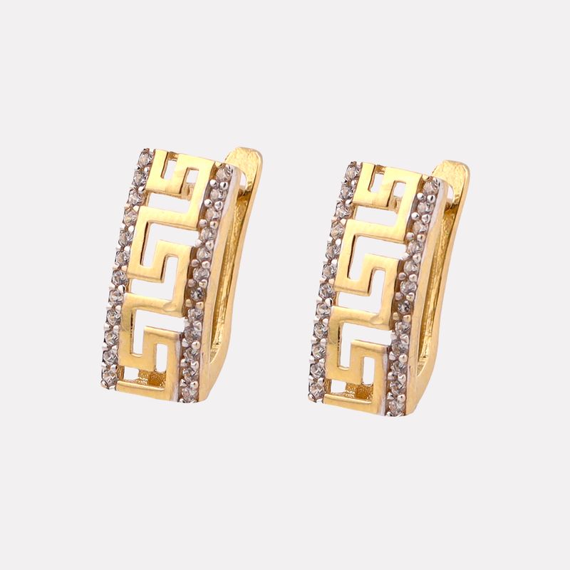 Aretes Griegos C/p Bacas  14k 2.7g
