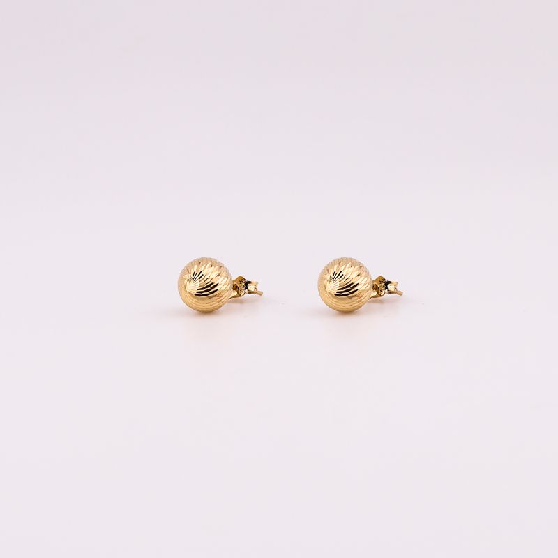 Aretes Esfera Relim 14k 2.2