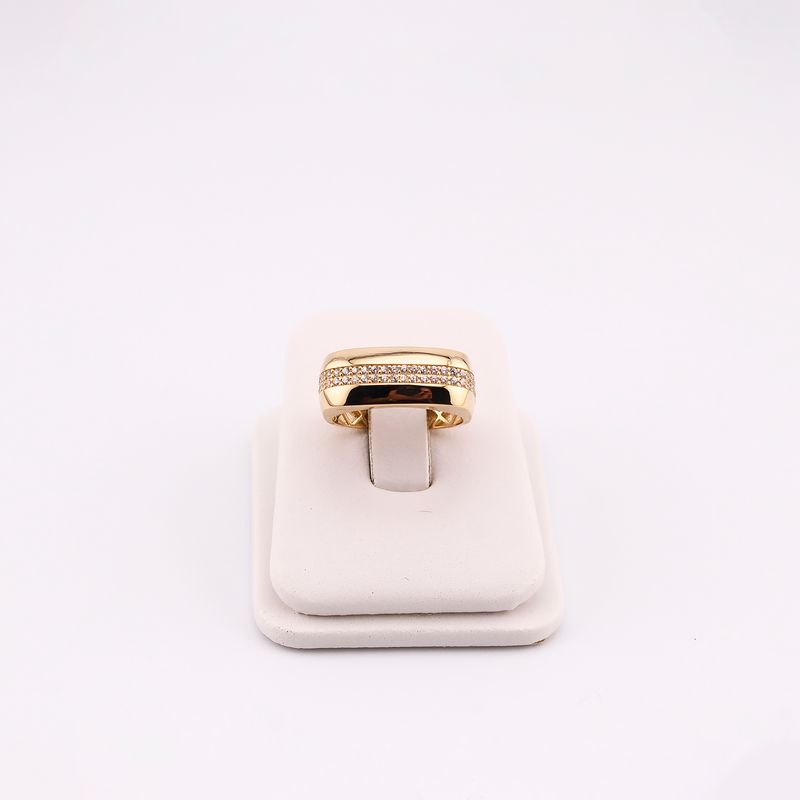 Anillo Rect. C/p 14k 2.4g #6.5