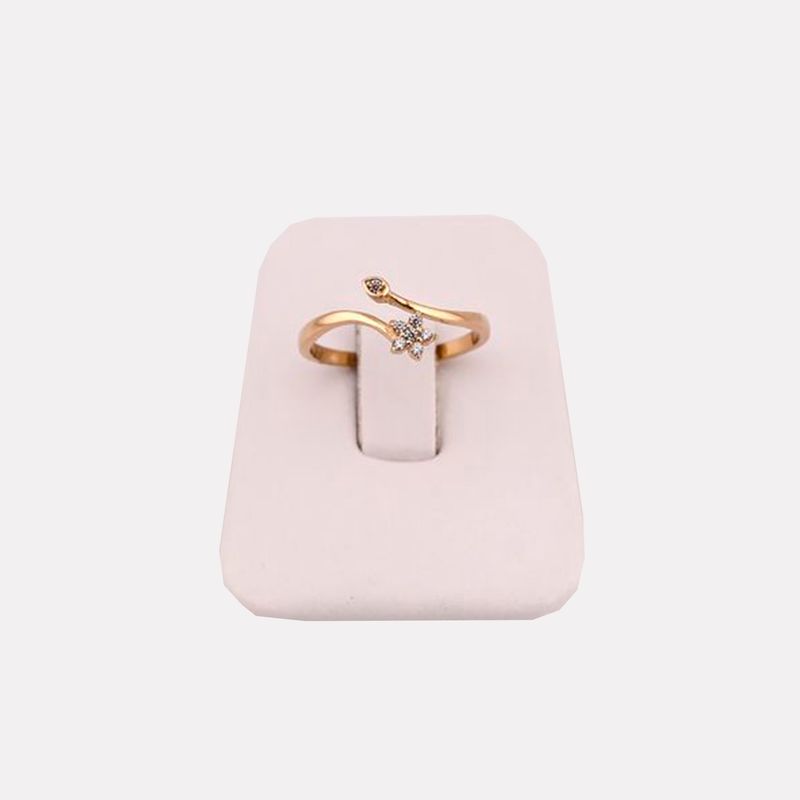 Anillo Flor Ajustable 14K 1.4g