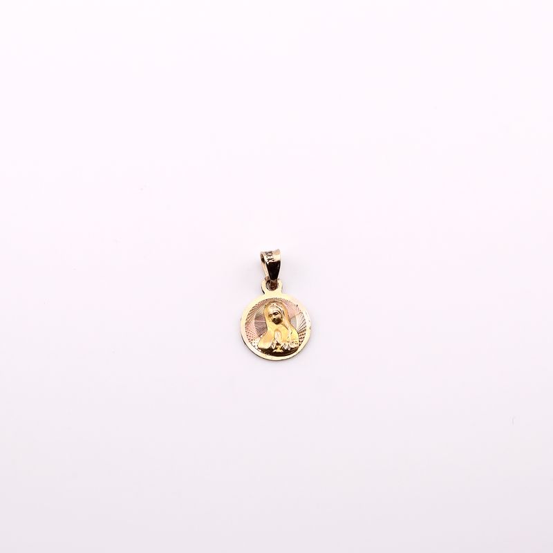 Dije Circulo Virgen 10k 0.7g