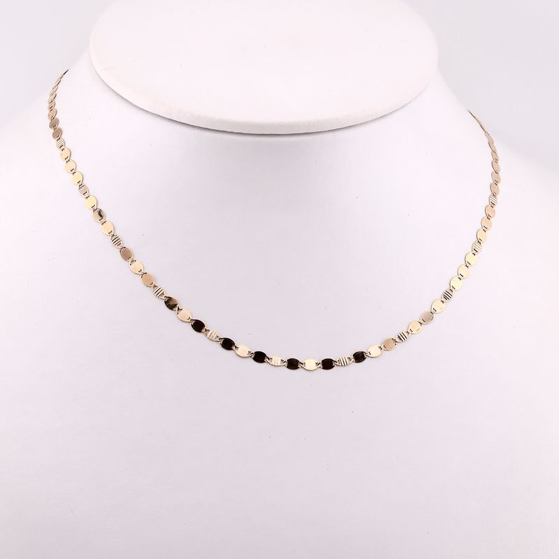 Cadena Mixta 14k 2.6g 45cm