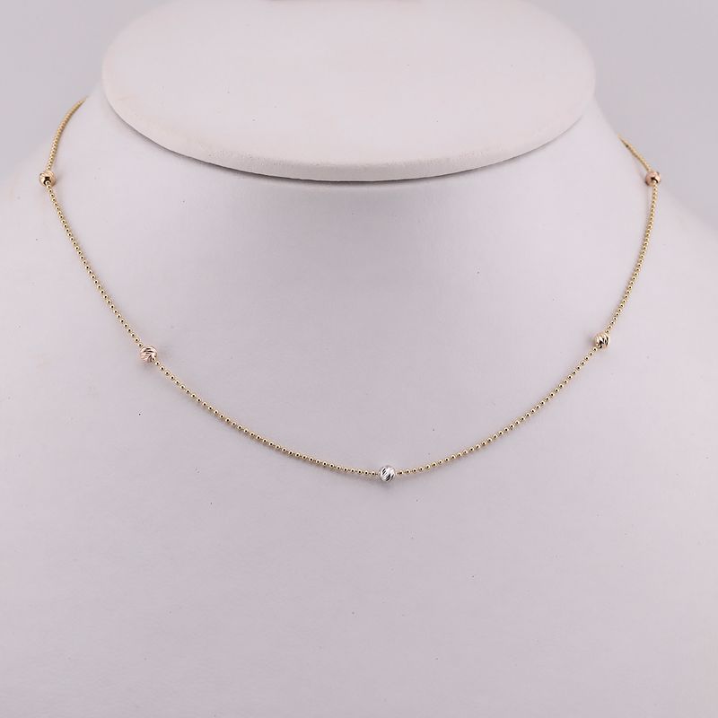 Gargantilla Viv. Bor. Tns. 14k 2.9g 45cm