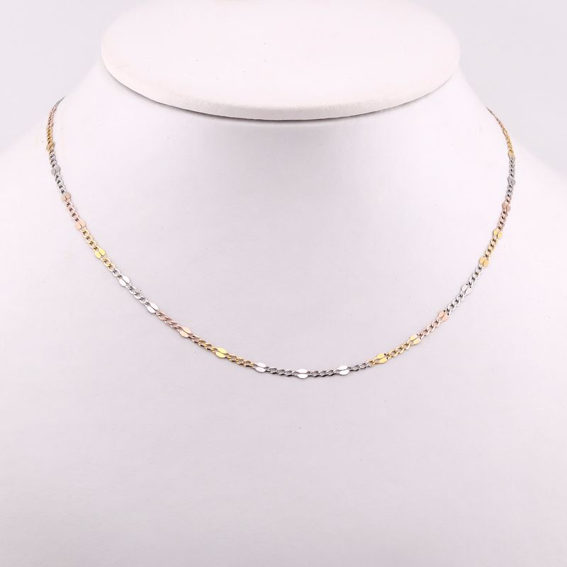 Cadena Mixta  14k 1.4g 40cm