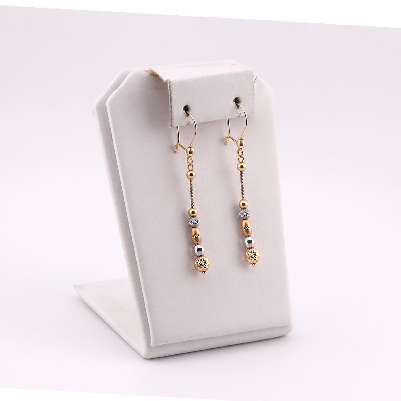 Aretes C/borlas Tns. 14k 2.2g