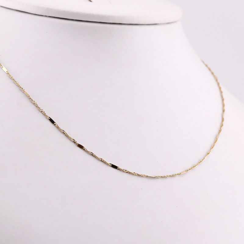 Cadena Torsal Placa 10k 1.1g 45cm