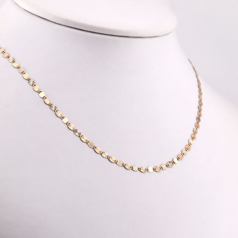 Cadena Mixta 14k 2.6g 10k 45cm