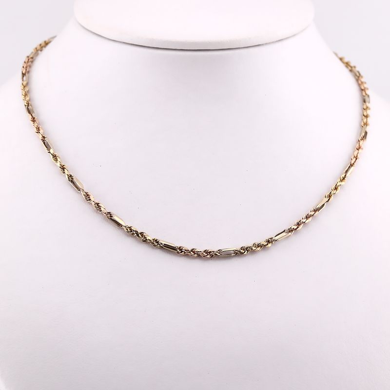 Cadena Mixta 14k 7.1g 50cm