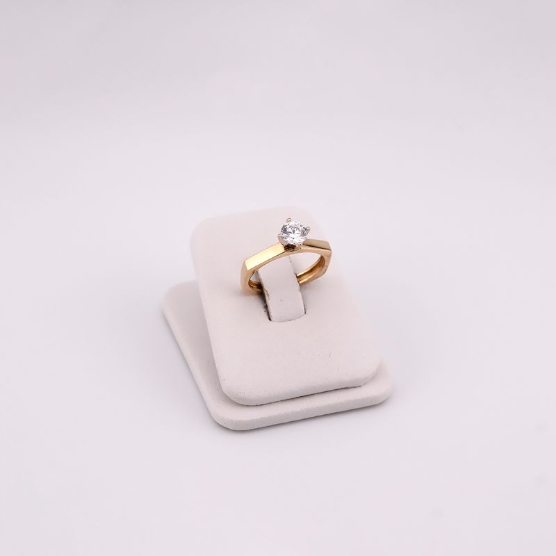 Anillo Solitario  14k 3g #6