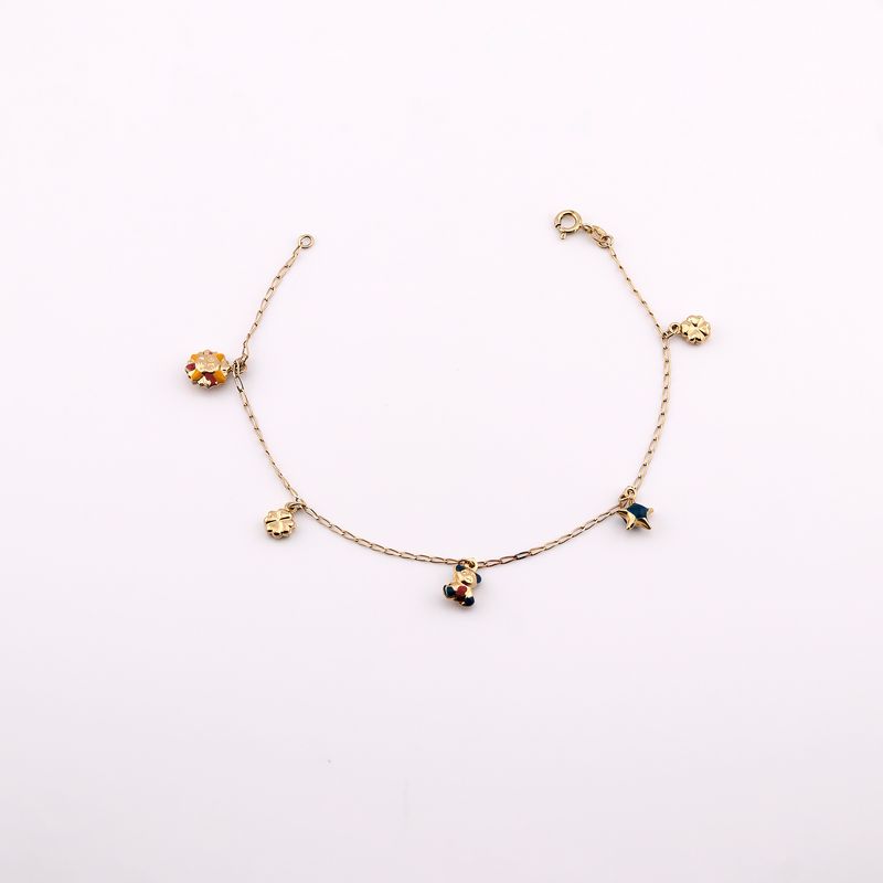 Pulsera Dijes 14k 3g 21cm