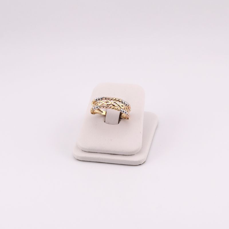 Anillo Infinito C/borlas Relim. 14k 3g #7