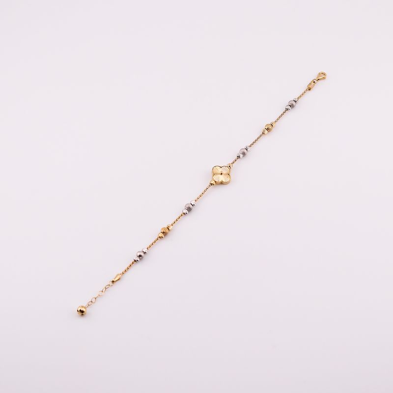 Pulsera Van Cleef C/borlas  14k 4.3g 18cm