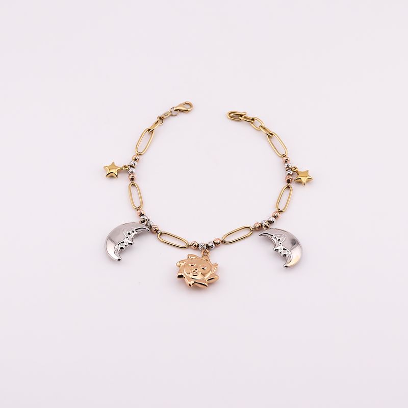 Pulsera Colgantes  14k 7.4g 18cm
