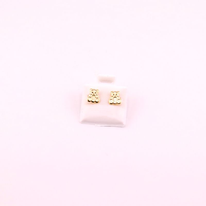 Broqueles Osito Satin Chin 10k 0.2g