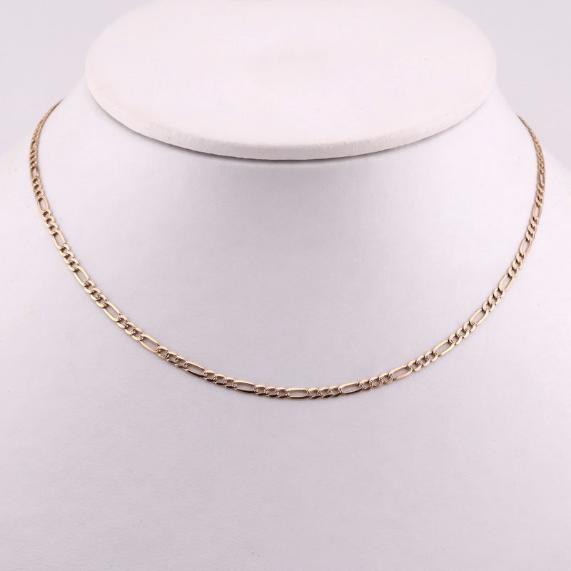 Cadena Eslabon Relim. 3x1 14k 4.8g 60cm