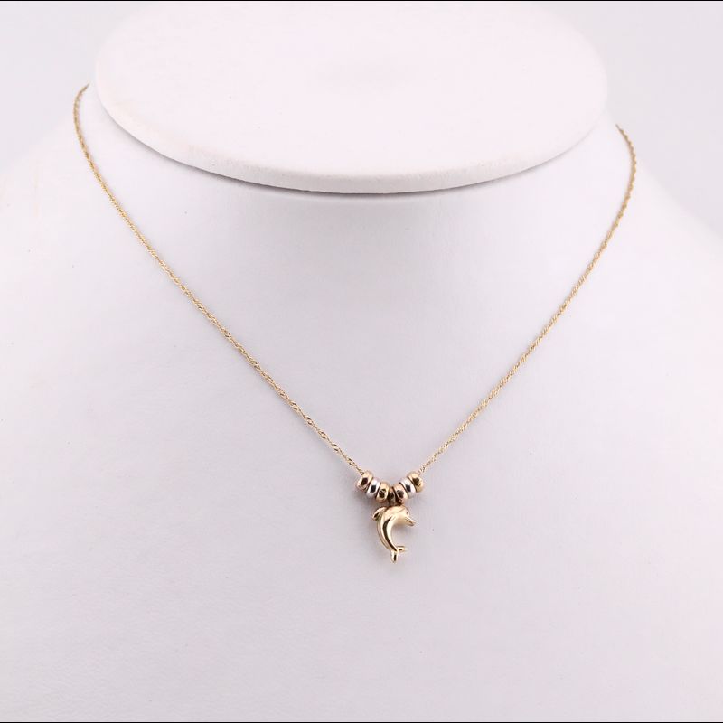 Gargantilla Delfin Aros 10k 1.1g