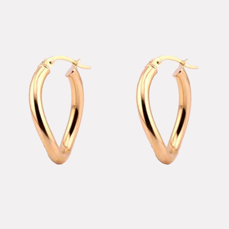 Arracadas Torc. Lisas 14K 2.1g