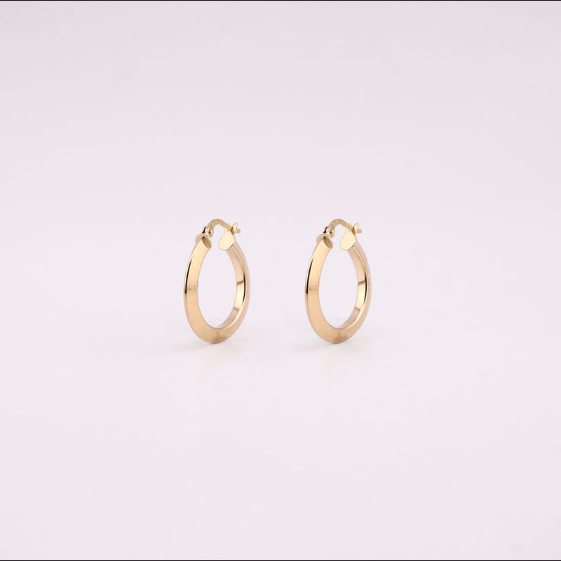 Arracadas Canasta Red. Gde. 14k 1.6g