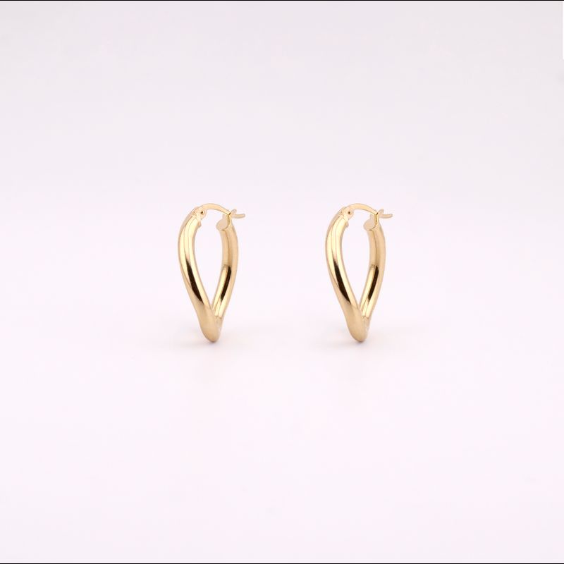 Arracadas Torc. Lisas 14k 2.1g