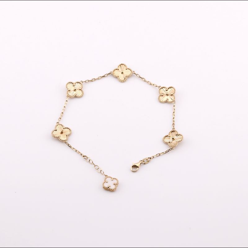Pulsera Tipo Van Cleef 14k 7.2g 19cm