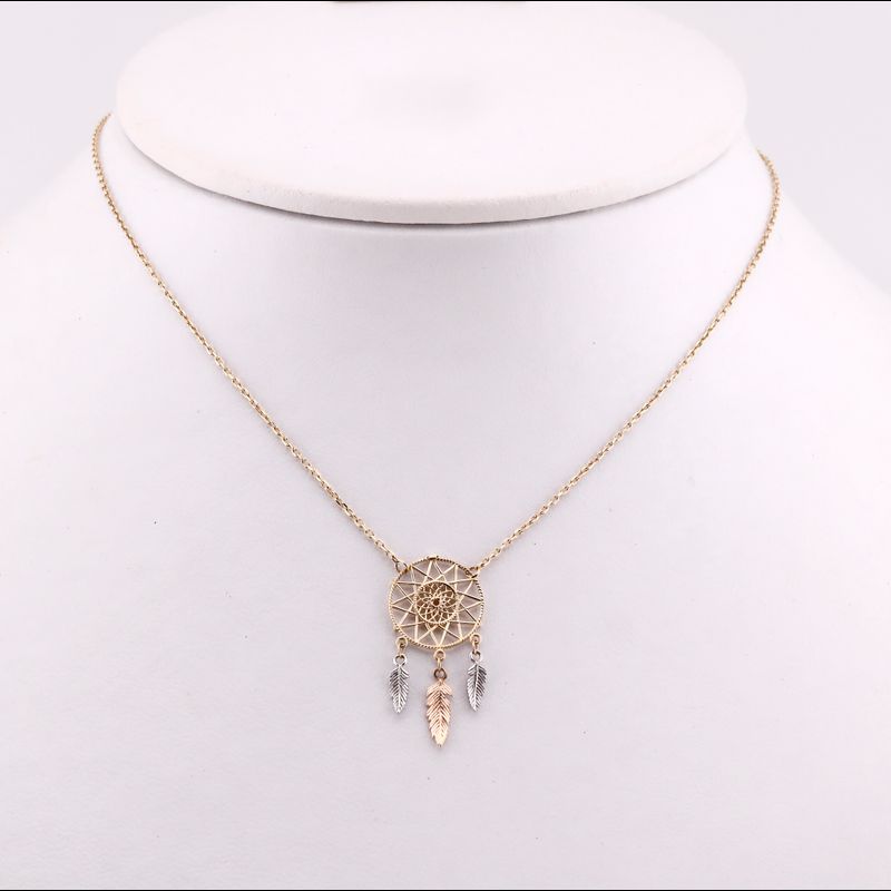 Gargantilla Atrapa Sueños 14k 2.2g