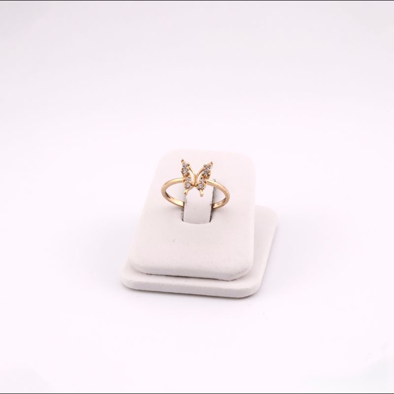 Anillo Mariposa C/p Bca. 14k 1.8g #7