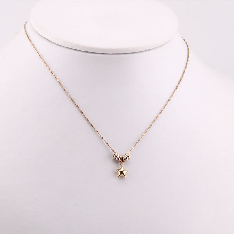 Gargantilla Estrella C/aros 14k 1.6g