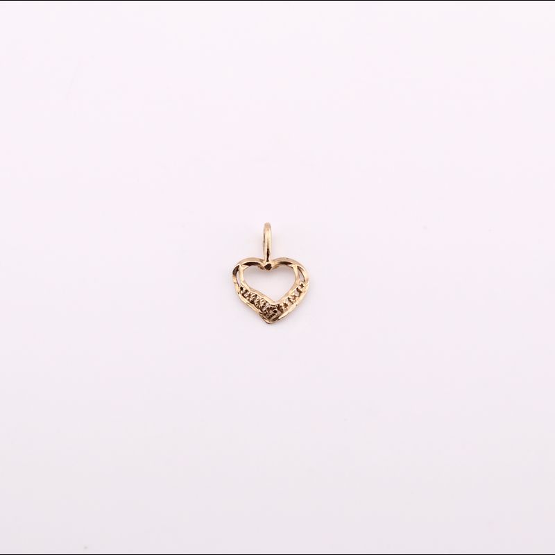 Dije Corazon Circulos 14k 0.6g