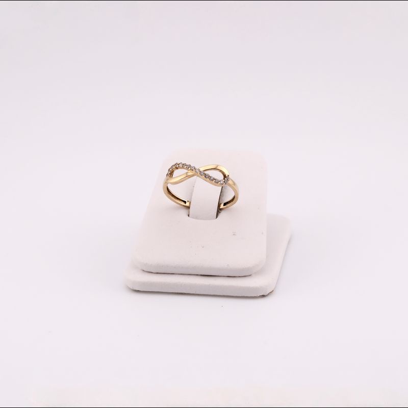 Anillo Infinito C/p 14k 1.5g #8