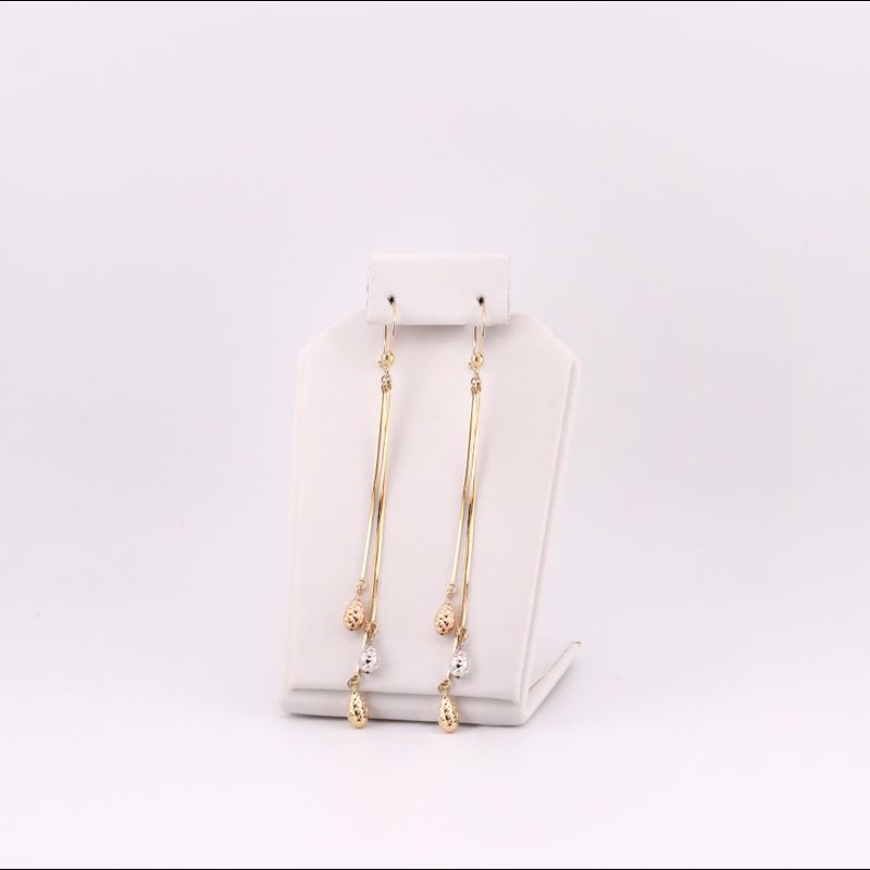 Aretes Colgantes Tns. 14k 3.1g