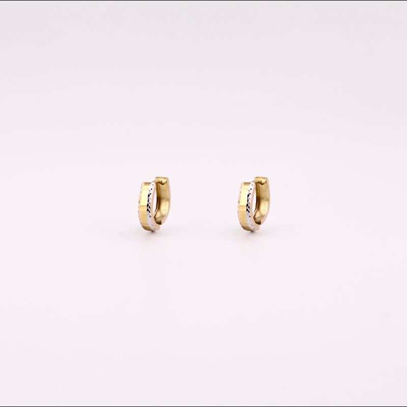 Aretes Huggies Relim. 14k 0.8g