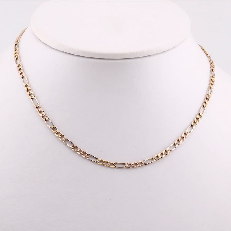 Cadena Eslabon 3x1 Tns. 14k 4.3g 45cm