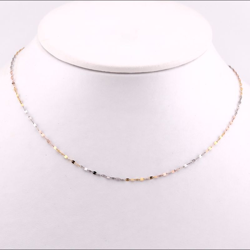 Cadena Granito De Café Tns 14k 1g 50cm