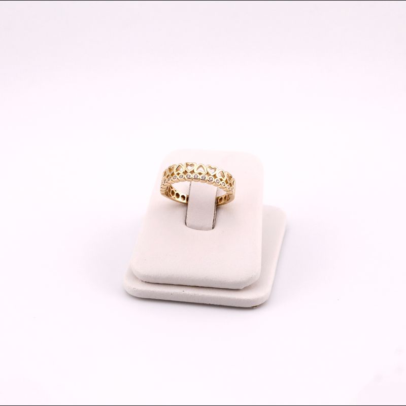 Anillo Corazon Liso C/p 14k 2.5g #6.5