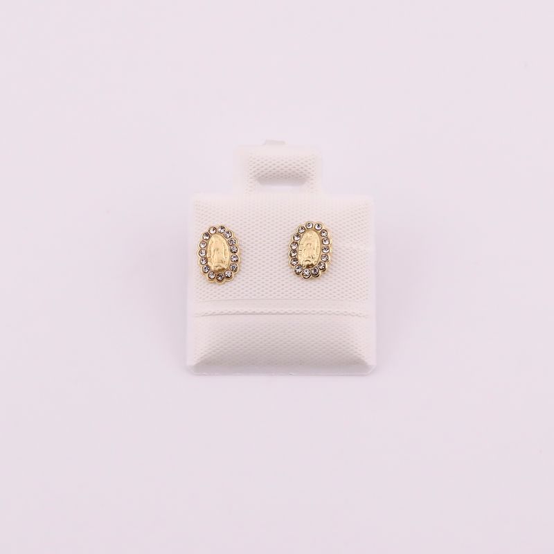 Broqueles Virgen Pp 10k  0.3g