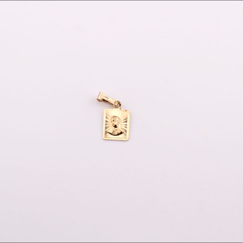 Dije Cuadrado Virgen Relim. 14k 0.7g