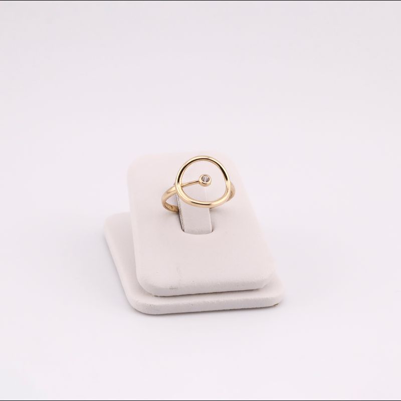 Anillo Circular C/p 14k 1.4g #7