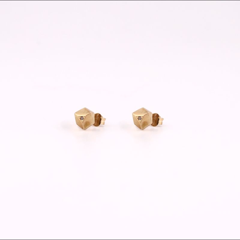 Aretes Geometricos C/p 14k 1g