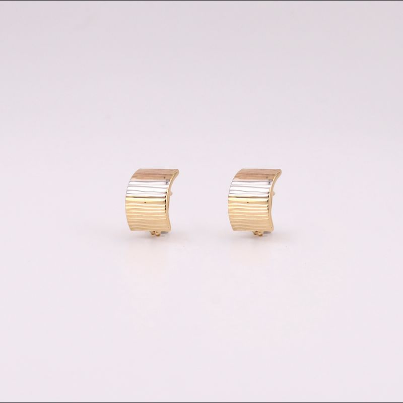 Aretes Patente Diamant.3 Tnos 14k 2.4g