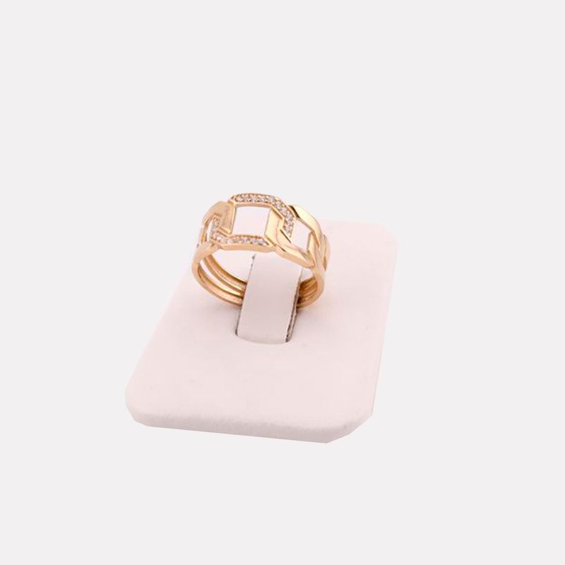 Anillo Cuadrado C/p 14K 2.3g #7