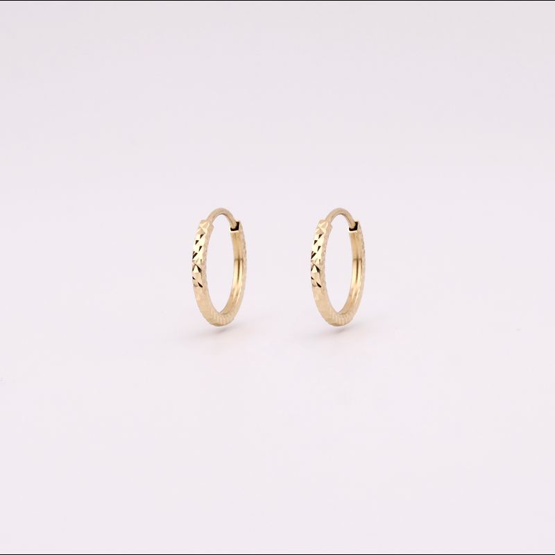 Arracadas Relimadas  14k  1.1g